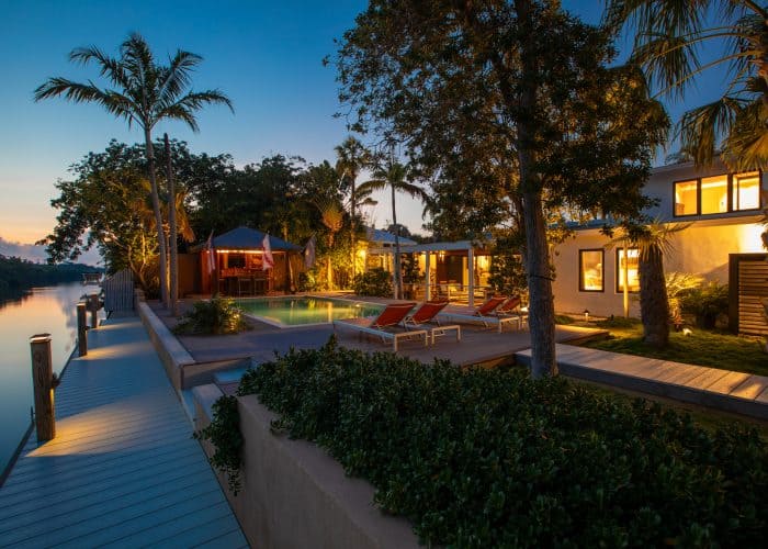 Waterfront Midcentury Modern Home for Sale:3 632 Sunrise Drive, Key West